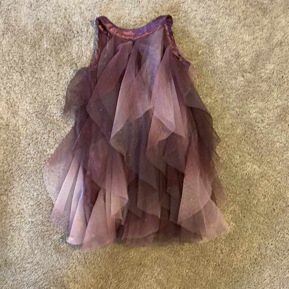 Girls sleeveless purple dress